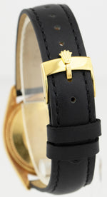 Rolex Oyster Perpetual Date 18K Yellow Gold Silver 34mm Automatic Watch 1503