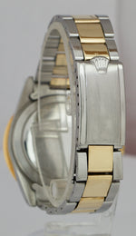 Vintage 1977 Rolex Submariner Date Nipple Two Tone Gold Blue 40mm Watch 1680