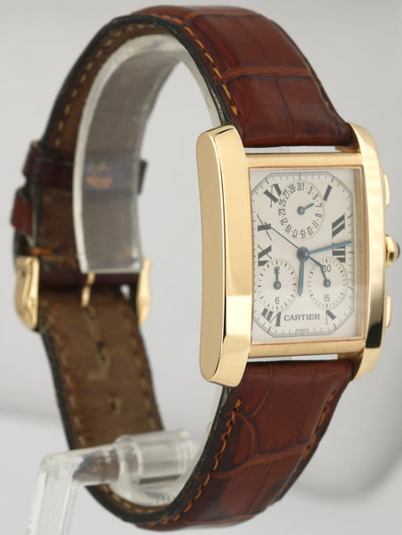 Cartier Tank Francaise Chronograph 18ct Yellow Gold Wrist Watch