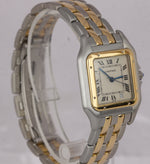 Cartier Panthere Mid-Size Two Tone Gold Two Row Ivory 27mm Quartz Watch 183949