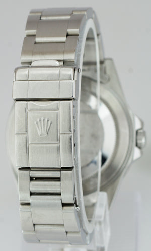 Men's 1996 Rolex Explorer II Stainless Steel Black Date GMT 40mm Watch 16570