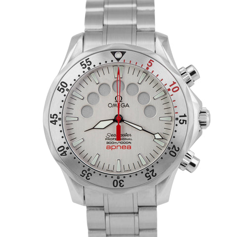 Omega Seamaster 41.5mm Apnea 2595.30 Jacques Mayol Steel Watch 2595.30.00 B+P