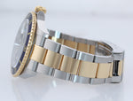 PAPERS 2003 MINT Rolex Submariner 16613 Two Tone 18k Gold Blue 40mm Watch Box
