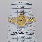 Ladies Rolex Oyster Perpetual 24mm TwoTone Gold CHAMPAGNE Jubilee Watch 67193 BP
