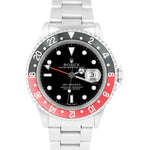 Rolex GMT-Master II 40mm Coke Black Red Stainless Steel Oyster Watch 16710 RSC