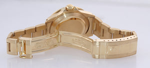 Rolex Submariner Blue 16808 18k Yellow Gold 40mm Champagne Diamond Watch Box