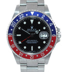 BLRO PAPERS Rolex GMT-Master 2 Pepsi Red Blue SEL Steel 16710 40mm Watch
