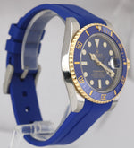 Rolex Submariner Date 40mm Ceramic Two-Tone Gold Blue Watch 116613 LB
