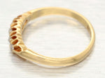 1800s Victorian 0.30ctw Rose Cut Diamond Band Ring - 18k Yellow Gold | Size 6.75