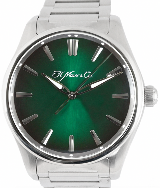 MINT H. Moser Cie. Pioneer Centre Seconds Cosmic Green 42.8mm 3200 1