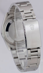 UNPOLISHED NO-HOLES Rolex Date 34mm Blue Stainless Steel Oyster Watch 15200