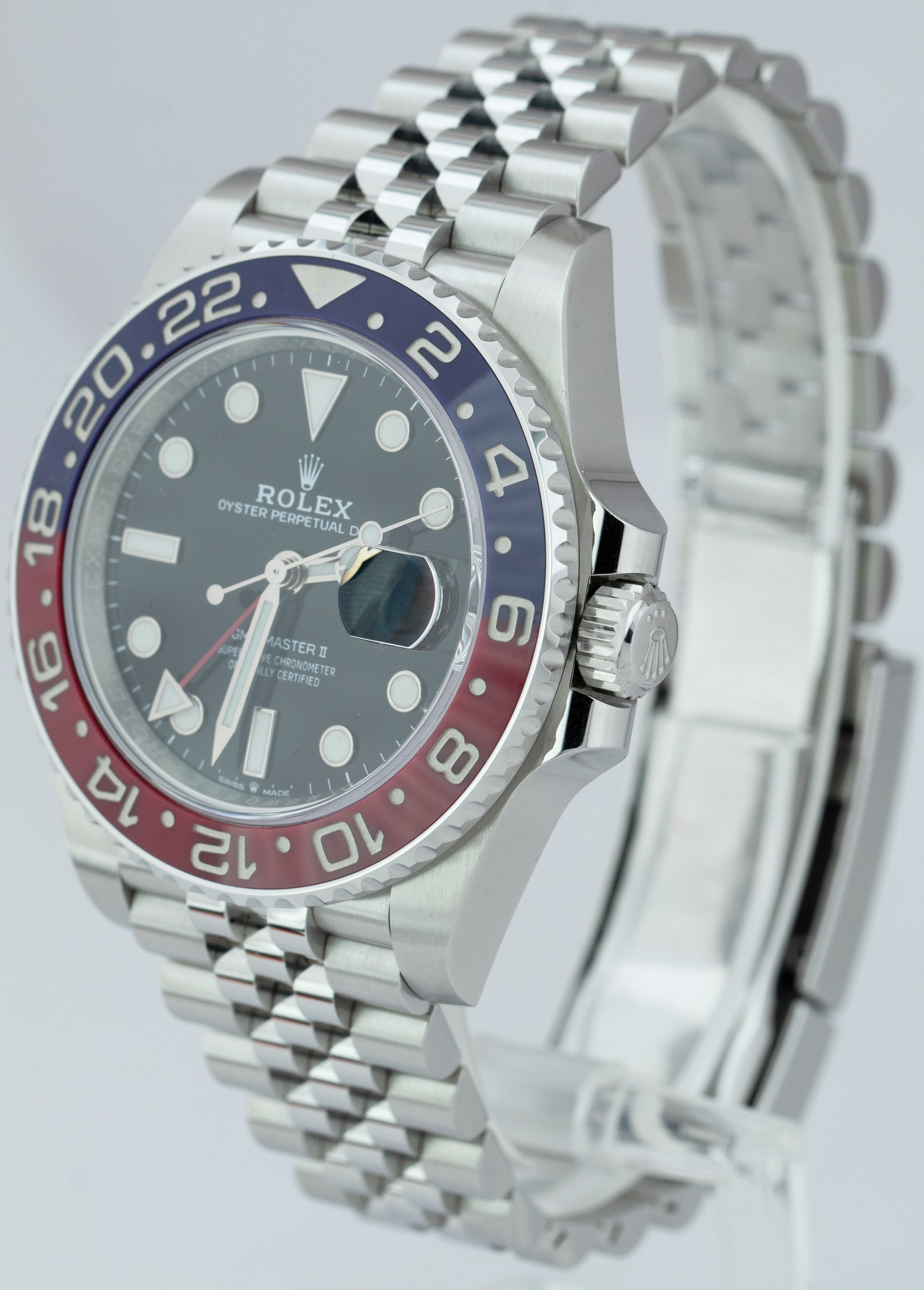 2021 Rolex GMT-Master II PEPSI Red / Blue Stainless 40mm Jubilee 126710 BLRO B+P