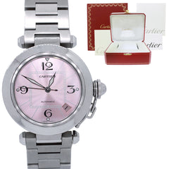 Cartier pasha pink outlet dial