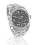 2017 Rolex Air-King 40mm Green Black Stainless Steel Arabic 116900 Watch B+P