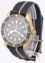PAPERS Tudor Black Bay Heritage Bronze Fabric Slate Dive 79250 BA 43mm Watch B+P