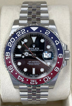 NOS STICKERED PAPERS Rolex GMT-Master II Ceramic PEPSI JUBILEE 126710 BLRO BOX