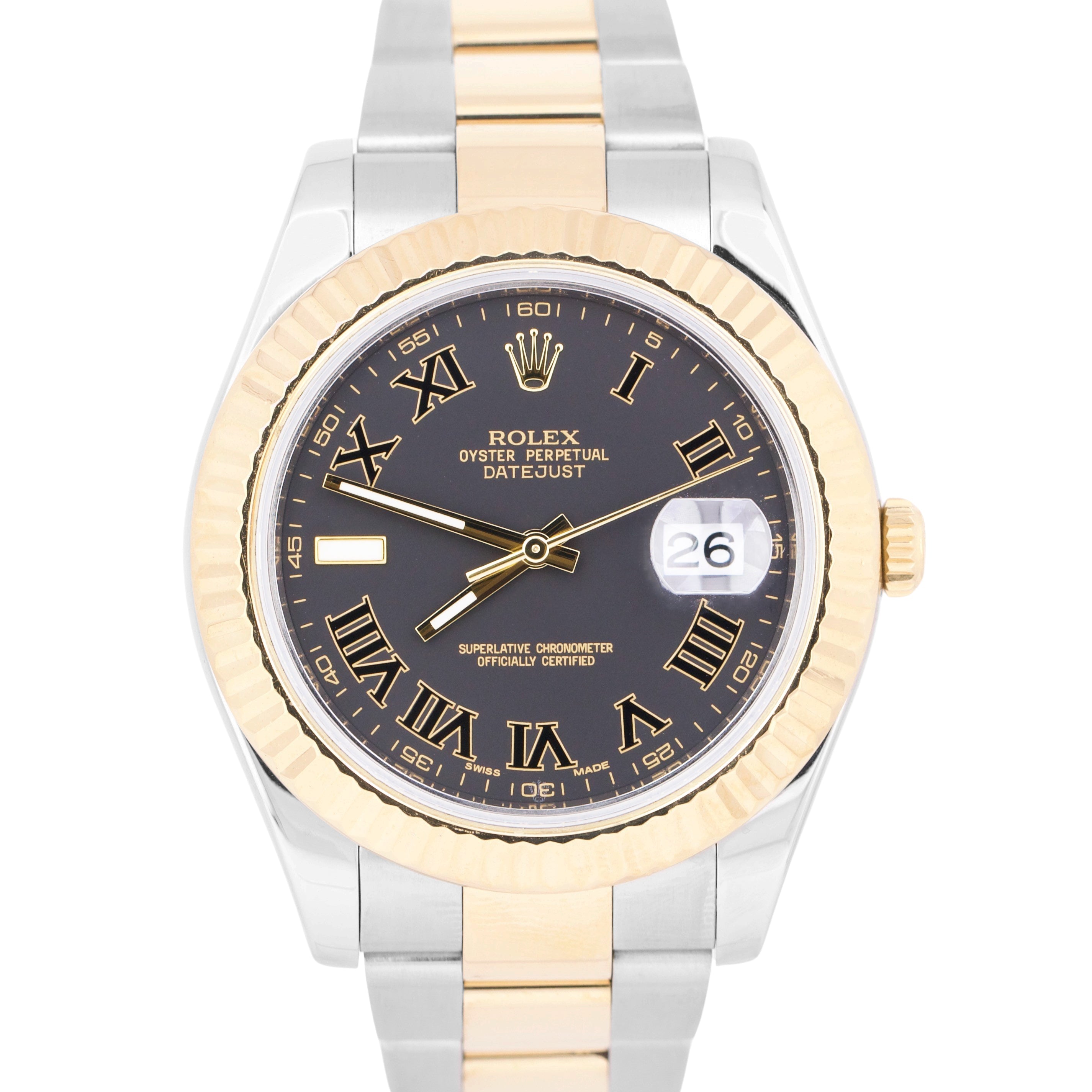 Rolex - Datejust II 41mm - Steel and Yellow Gold - Fluted Bezel (116333)