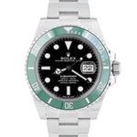 UNWORN 2023 PAPERS Rolex Submariner 41mm GREEN KERMIT Steel Watch 126610 LV B+P