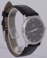 Omega De Ville Prestige PAPERS 34.4mm 4810.52.01 Leather Quartz Steel Watch B+P