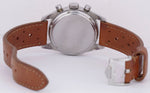 UNPOLISHED 1960's Heuer Carrera White Chronograph 2447D 35.5mm Steel Watch