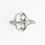 Women's Elegant Art Deco 1.1g 14k White Gold  0.10ct Diamond Vintage Cocktail Ri