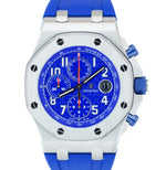 2020 NEW Audemars Piguet Royal Oak Offshore Diver WHITE BLUE DIAL 15710ST Watch