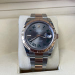 2020 Rolex DateJust 41 WIMBLEDON Everose Gold Two-Tone Oyster Steel Watch 126331