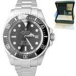 NEW NOS STICKERED PAPERS Rolex Sea-Dweller Deepsea 44mm Black 116660 Watch