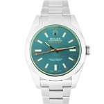 Rolex Milgauss Z-Blue Green Anniversary Stainless 40mm 116400 GV Watch
