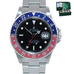 2007 PAPERS Rolex GMT-Master II Pepsi BLRO Steel Blue 16710 Rectangular Watch