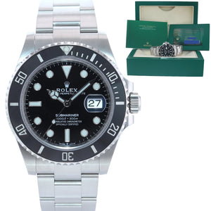 NEW 2021 PAPERS Rolex Submariner 41mm Ceramic 126610 Watch Box