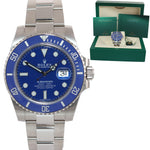 DISCONTINUED 2019 Rolex Submariner Blue Smurf 116619 White Gold Watch Box