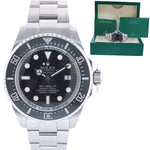 MINT Rolex Sea-Dweller Deepsea Black 116660 44mm Stainless Steel Watch Box