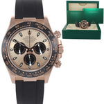 2021 Rolex Daytona Ceramic 116515LN 18K Rose Gold Oysterflex Watch Box