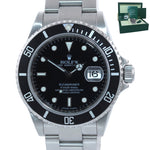 2009 PAPERS ENGRAVED REHAUT Rolex Submariner Date 16610 Steel 40mm Watch Box