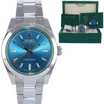 Copy of 2020 Papers Rolex Milgauss Blue Anniversary Green 116400GV Steel 40mm Watch Box