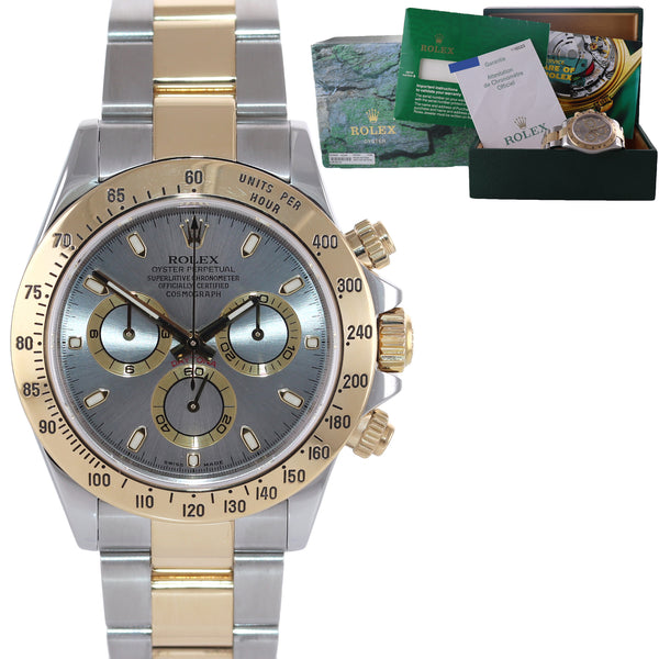 Rolex daytona two 2025 tone grey dial