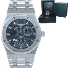 Audemars Piguet AP Royal Oak 39 Dual Time Power Reserve Black 26120 Wa