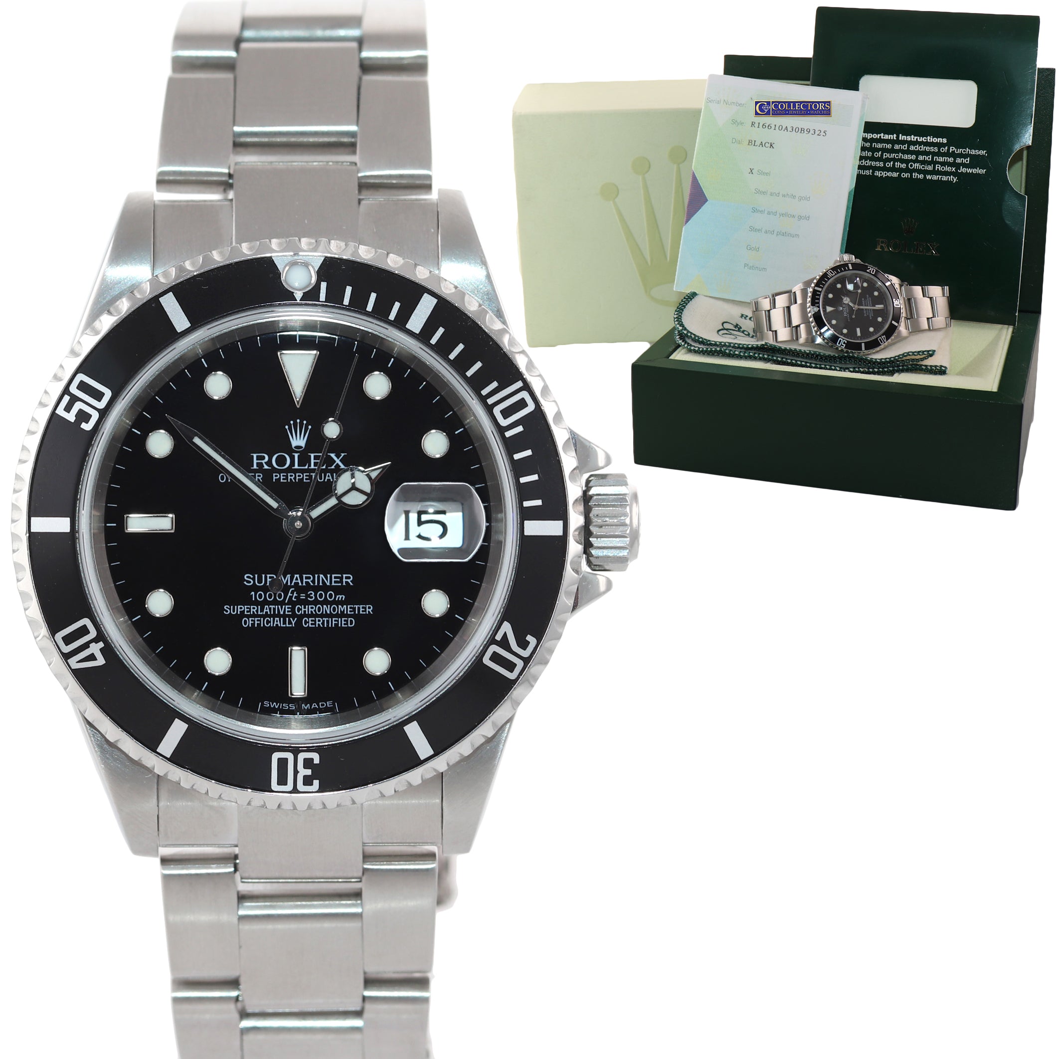 2007 rolex submariner 16610 best sale