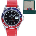 1999 Rolex GMT-Master Tritium Pepsi Blue Red Steel 16700 40mm Watch Box