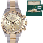 2018 PAPERS Champagne Diamond 116503 Rolex Daytona Two Tone Steel Gold Watch