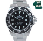 MINT 2017 Rolex Sea-Dweller 4000 SD4K 116600 Steel Black Ceramic Dive Watch Box