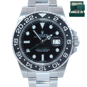 MINT Rolex GMT Master II 116710 Steel Ceramic 40mm Black Watch Box