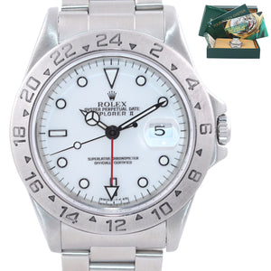 Rolex 16570 Stainless Steel White Polar Tritium Dial GMT 40mm Watch