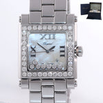 PAPERS Ladies Chopard Happy Sport 7 Diamond 278496-3001 30mm Quartz MOP Watch