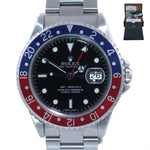 2013 RSC PAPERS Rolex GMT-Master 2 Pepsi Blue Red Steel 40mm 16710 Watch Box