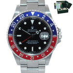 BLRO PAPERS Rolex GMT-Master 2 Pepsi Red Blue SEL Steel 16710 40mm Watch