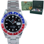 DISCONTINUED 1997 Rolex GMT-Master Tritium Pepsi Blue Red Steel 16700 Watch Box