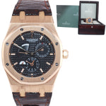 Audemars Piguet Royal Oak Dual Time Power Reserve 39mm Black Rose Gold 26120OR