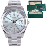 PAPERS Rolex DateJust II 116300 Silver Stick Stainless Steel 41mm Watch Box